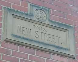 Street Sign on No. 2 New Street, Durham © DCC 25/03/2022